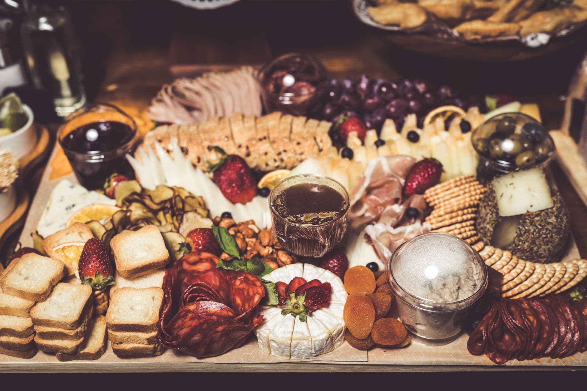 The Club PHX snack station with Southwest bites