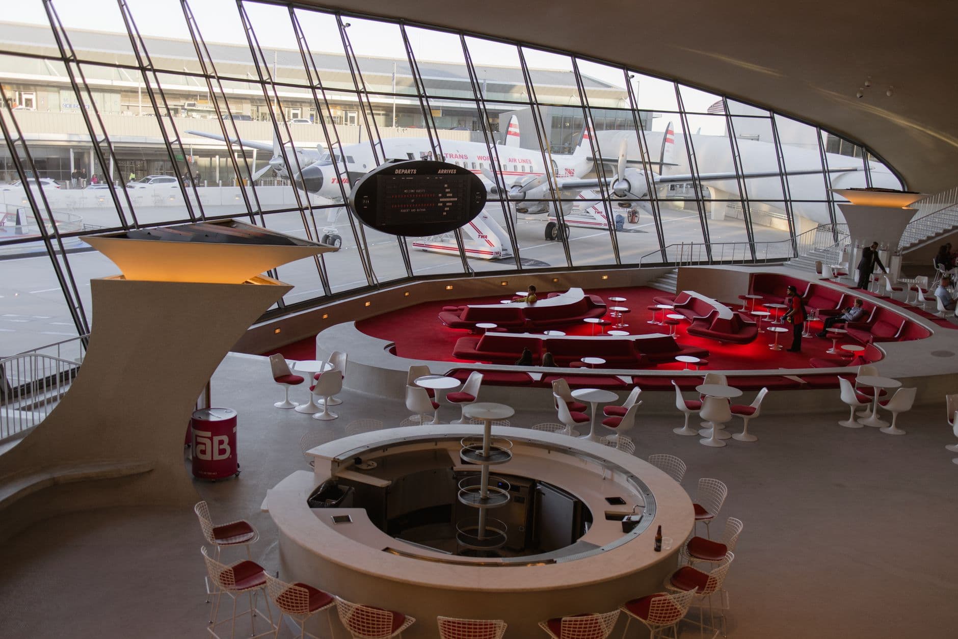 Admirals Club interior seating area