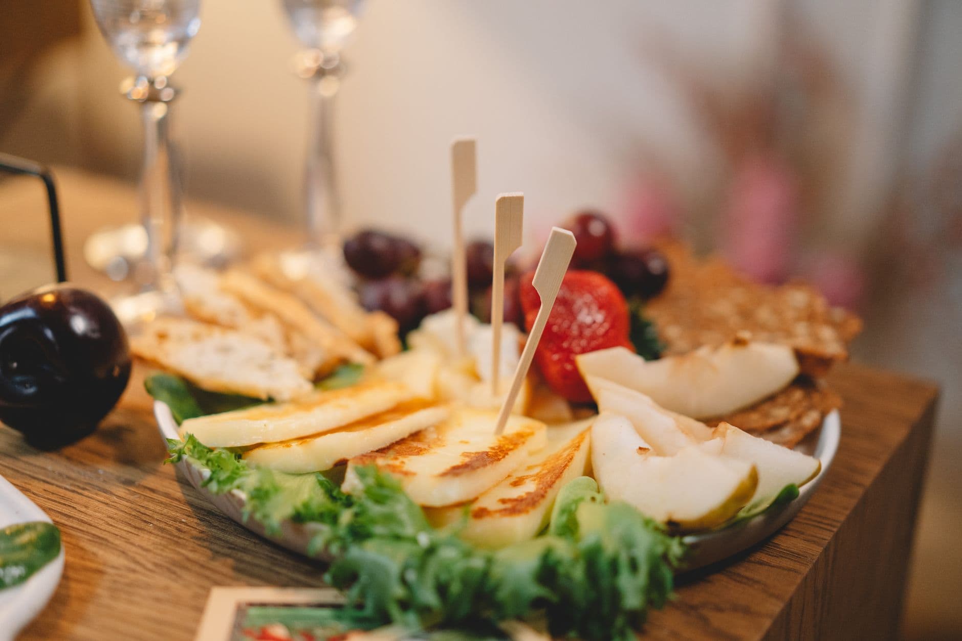 The Club BDL snack spread with New England clam chowder