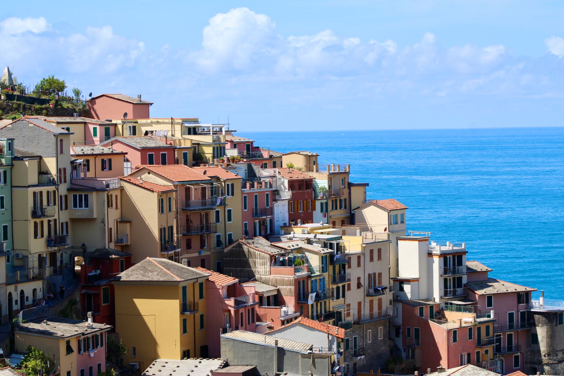 Mediterranean coastal village